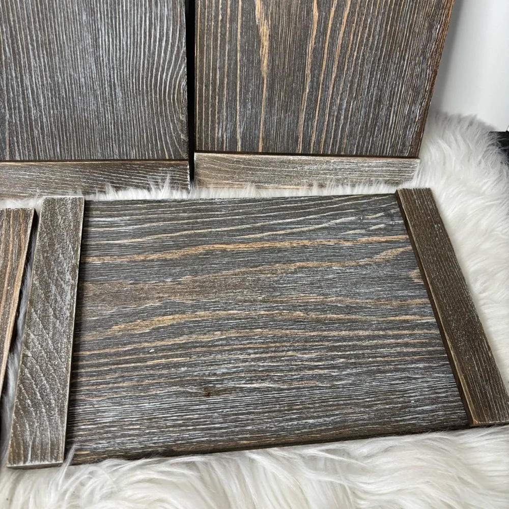 Rustic wooden Boards for Crafting or Centerpieces decor set of 5